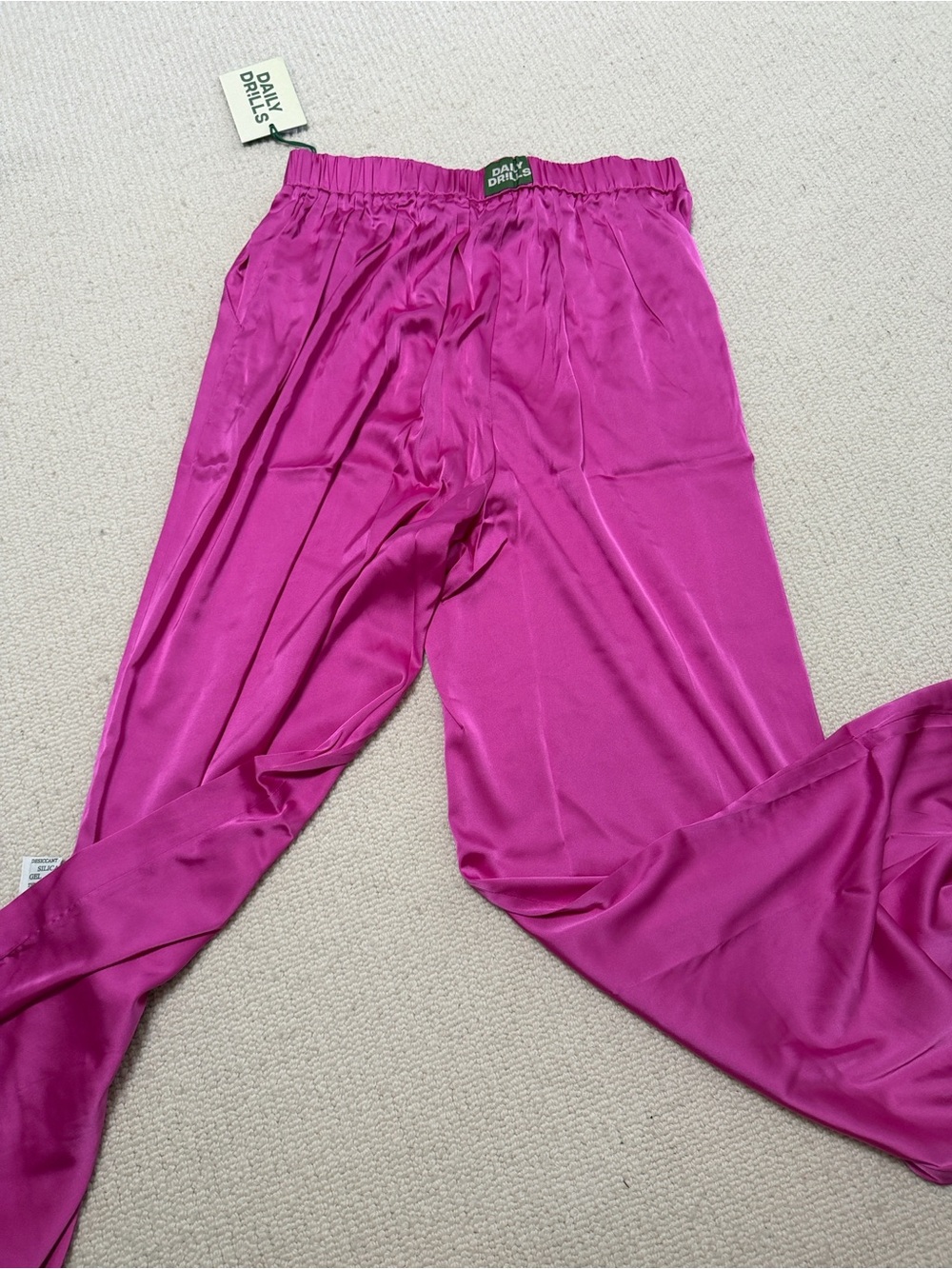 Daily Drills Men’s Relaxed Chinos - Fuchsia - Picture 3 of 6